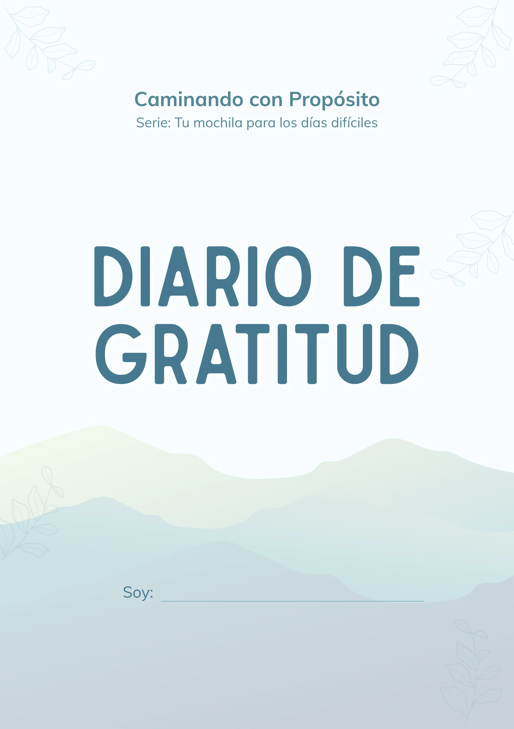 Diario de gratitud o resiliencia